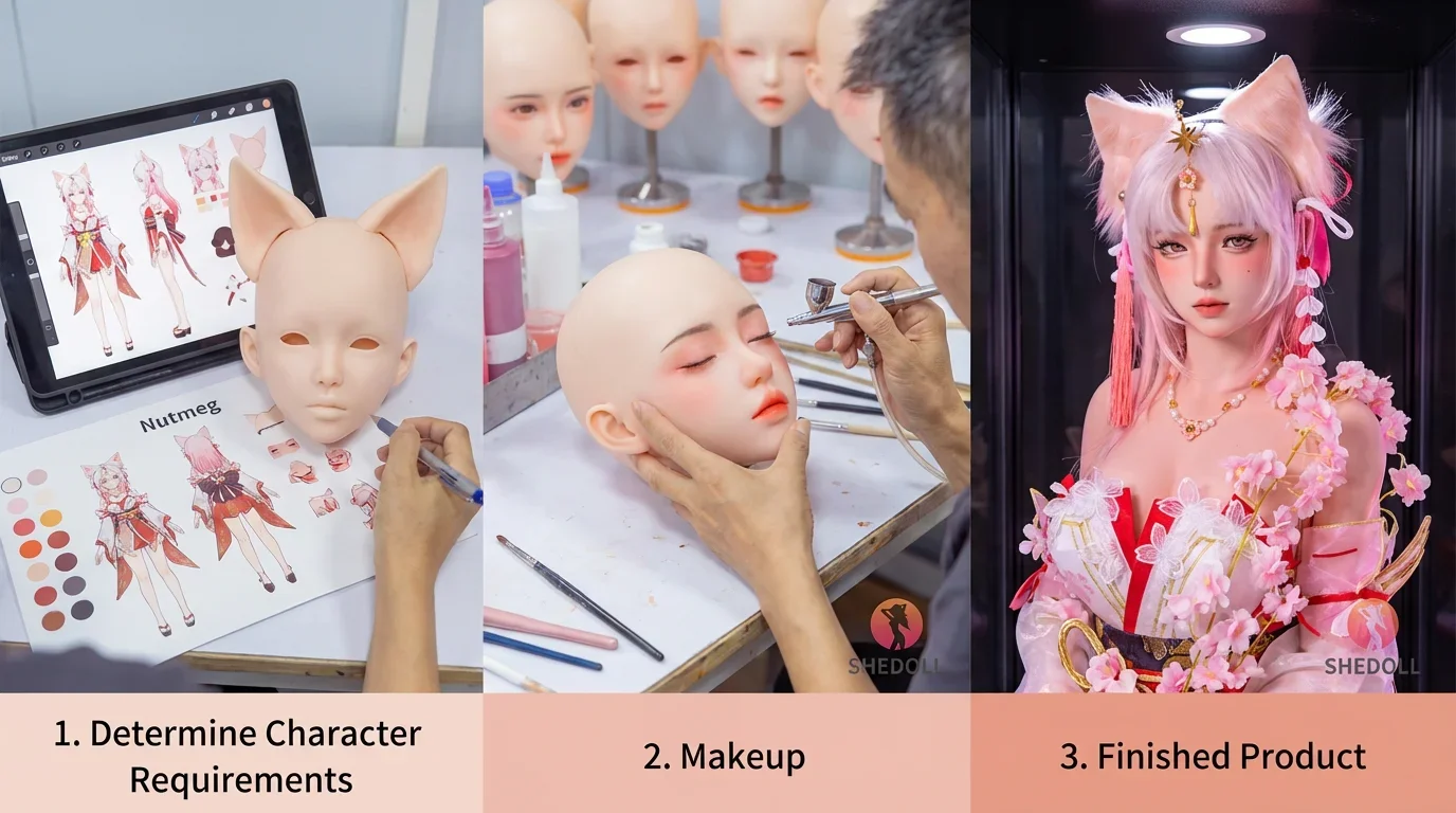 how to copy these dolls reached 1:1 perfection ,only need three step